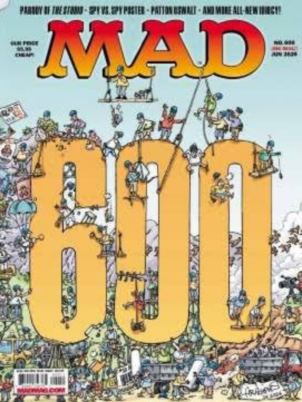 MAD MAGAZINE JUNE 2026 #600 HISTORIC SATIRE COLLECTIBLE USA HUMOR 600TH ISSUE!